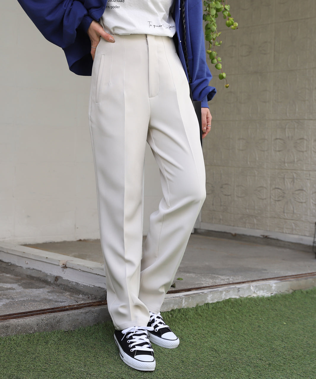 Adthie Tapered Pants Darts Center Press Color Darts Three-Dimensional Spring Clothes Spring