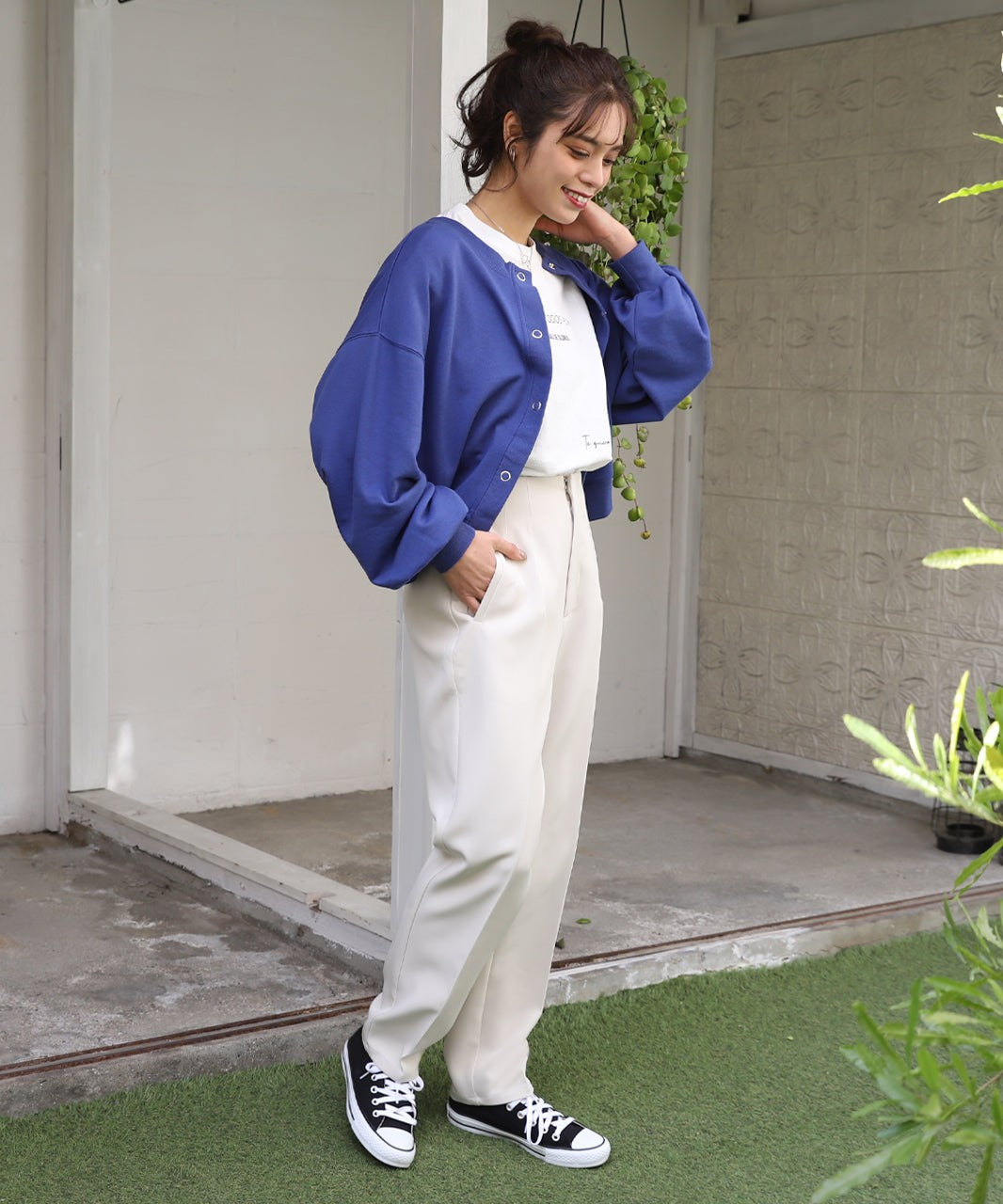 Adthie Tapered Pants Darts Center Press Color Darts Three-Dimensional Spring Clothes Spring