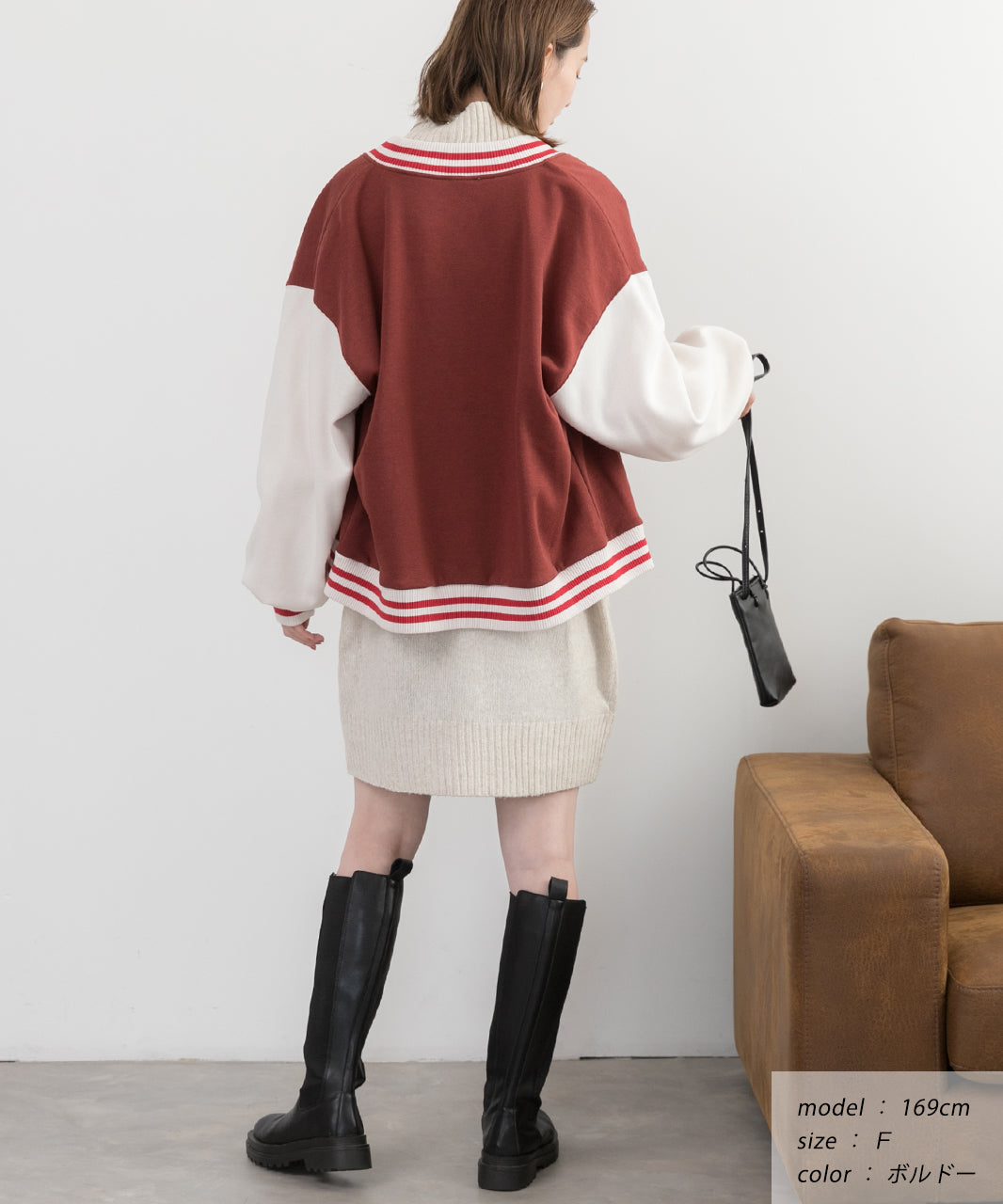 アドティエ ad thie パイルワッペン 刺繍ロゴ 裏起毛スタジャン 秋服 秋 冬服 冬 (ネイビー) ネイビー