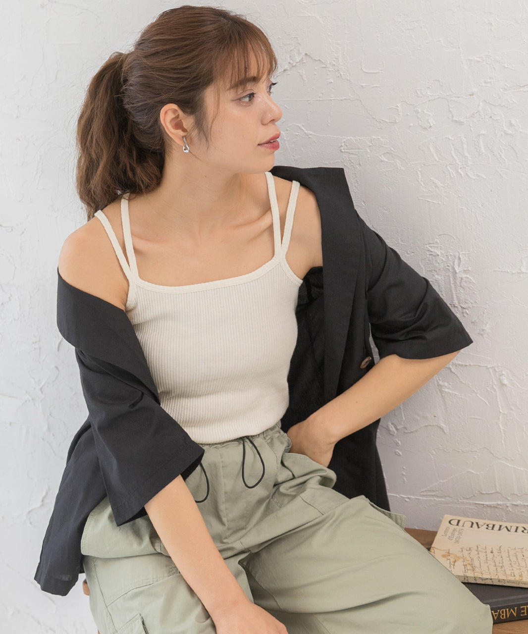 Adthie Double Strap Back Cross Camisole