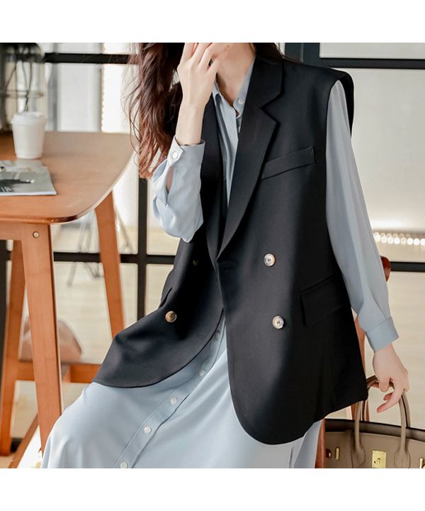 Ad Thie Big Pocket Tailored Double Vest