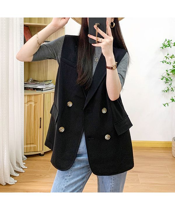 Ad Thie Big Pocket Tailored Double Vest