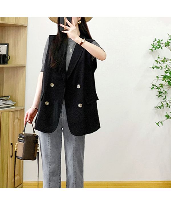 Ad Thie Big Pocket Tailored Double Vest