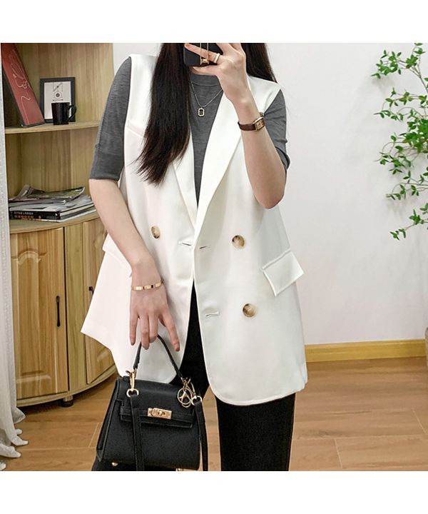 Ad Thie Big Pocket Tailored Double Vest