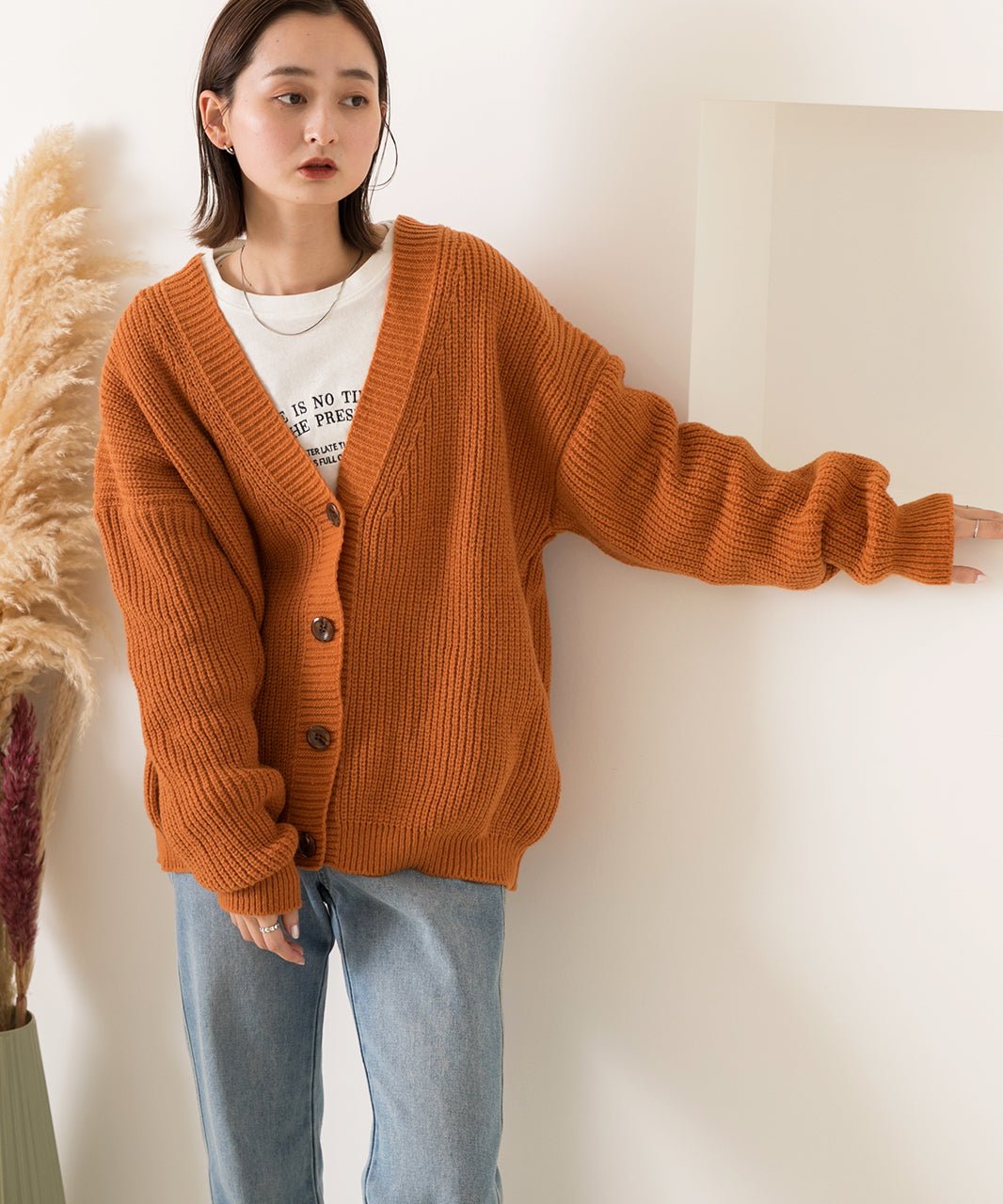 アドティエ ad thie ゆったり・カラフル ニットカーディガン