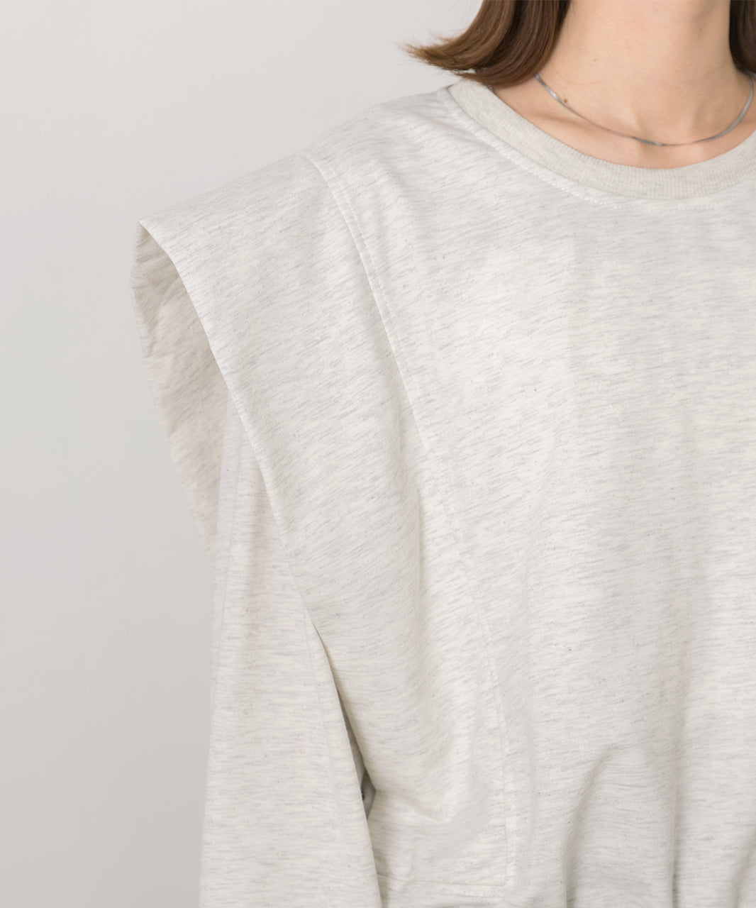 Adthie ad thie 【2024SS New Collection】Drawstring Hem Tuck Shoulder Top