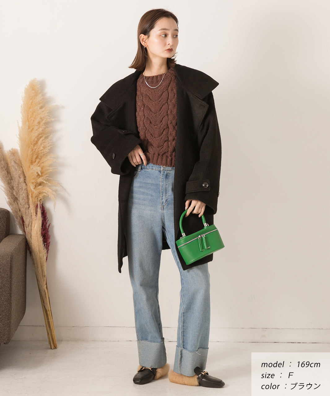 アドティエ ad thie 短版泡泡袖 編織毛衣