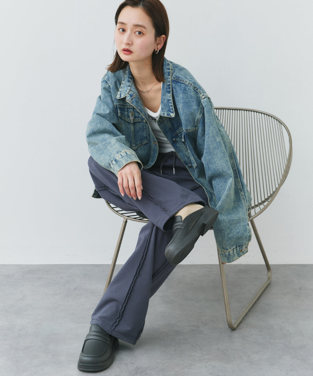 アドティエ ad thie ローファークロッグス (ブラック) ブラック