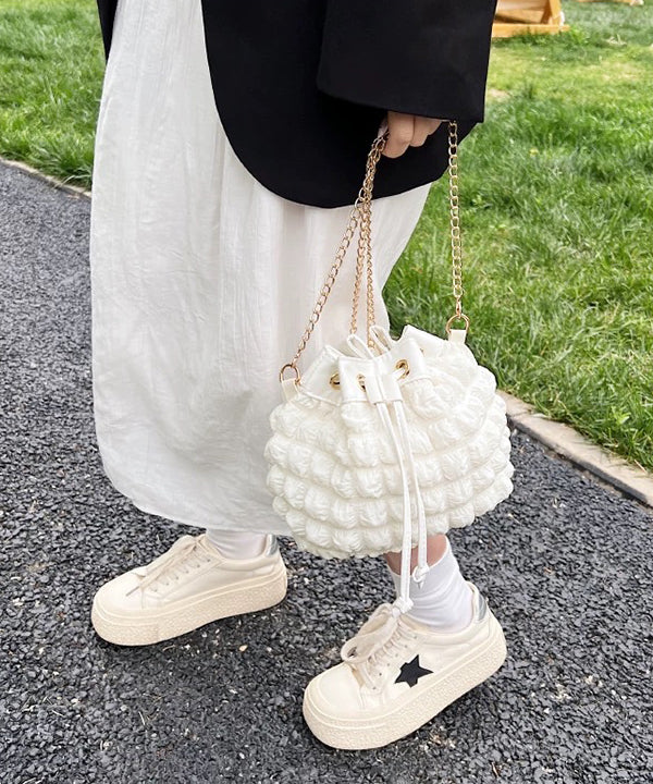 アドティエ ad thie 【2025SS新作】ポップコーンバケットチェーンバッグ (オフホワイト) オフホワイト