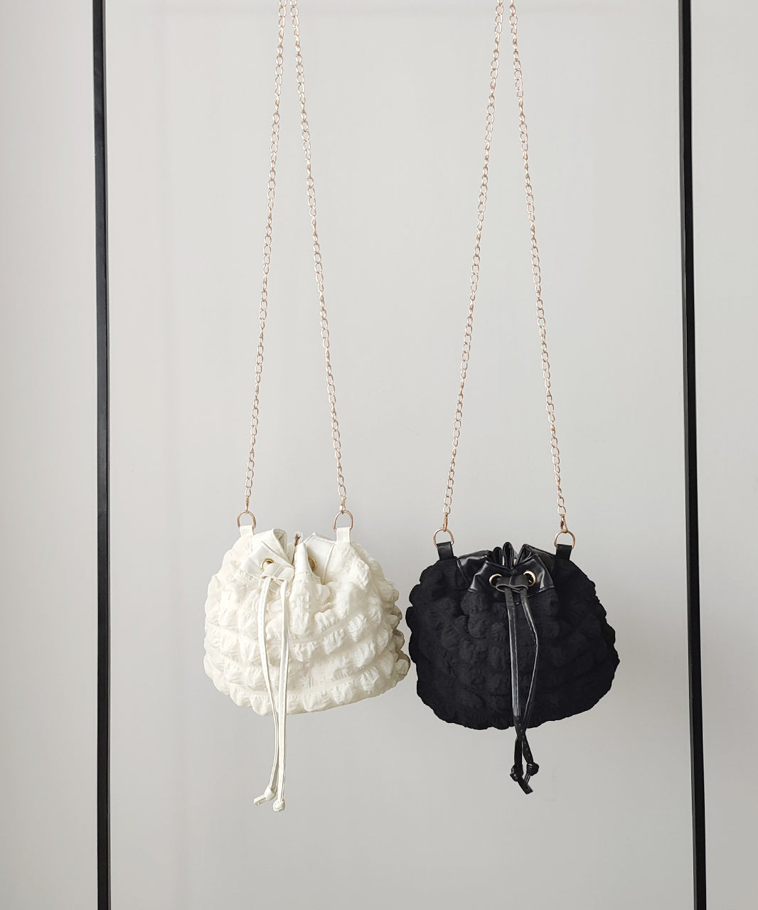 アドティエ ad thie 【2025SS新作】ポップコーンバケットチェーンバッグ (オフホワイト) オフホワイト