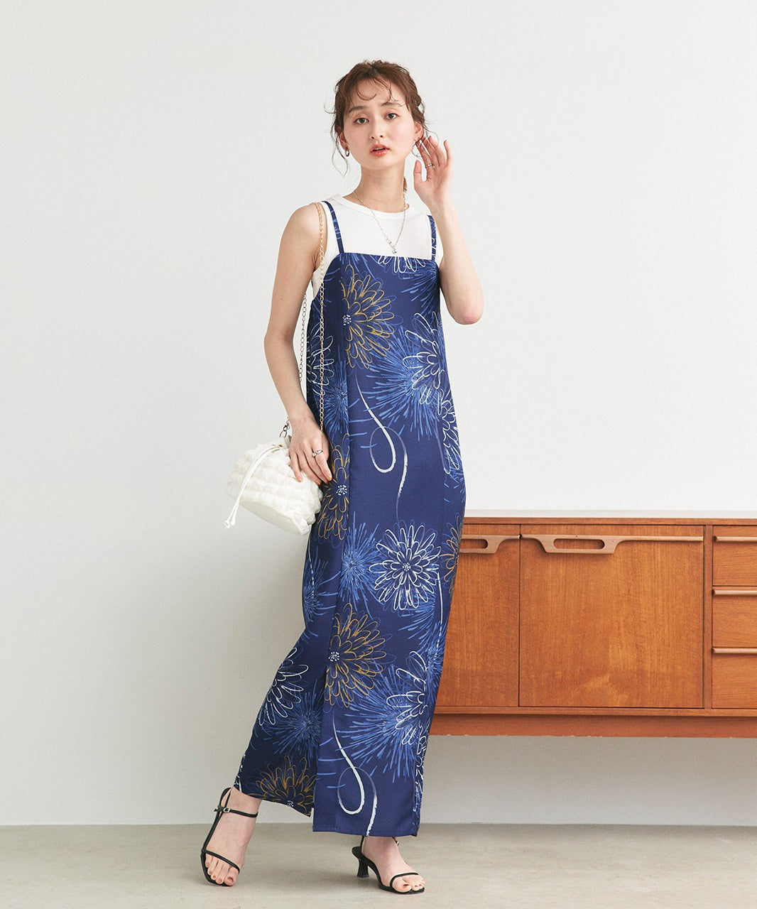 アドティエ ad thie 【2025SS新作】3点セット 花火柄セパレート2WAY浴衣セット (アイボリー) アイボリー