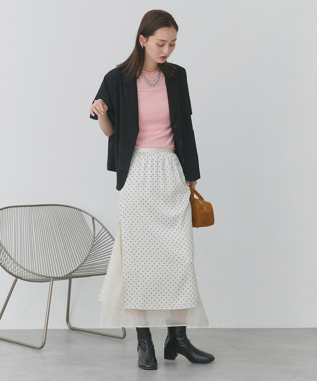 アドティエ ad thie メローカラーT (ライトグリーン) ライトグリーン