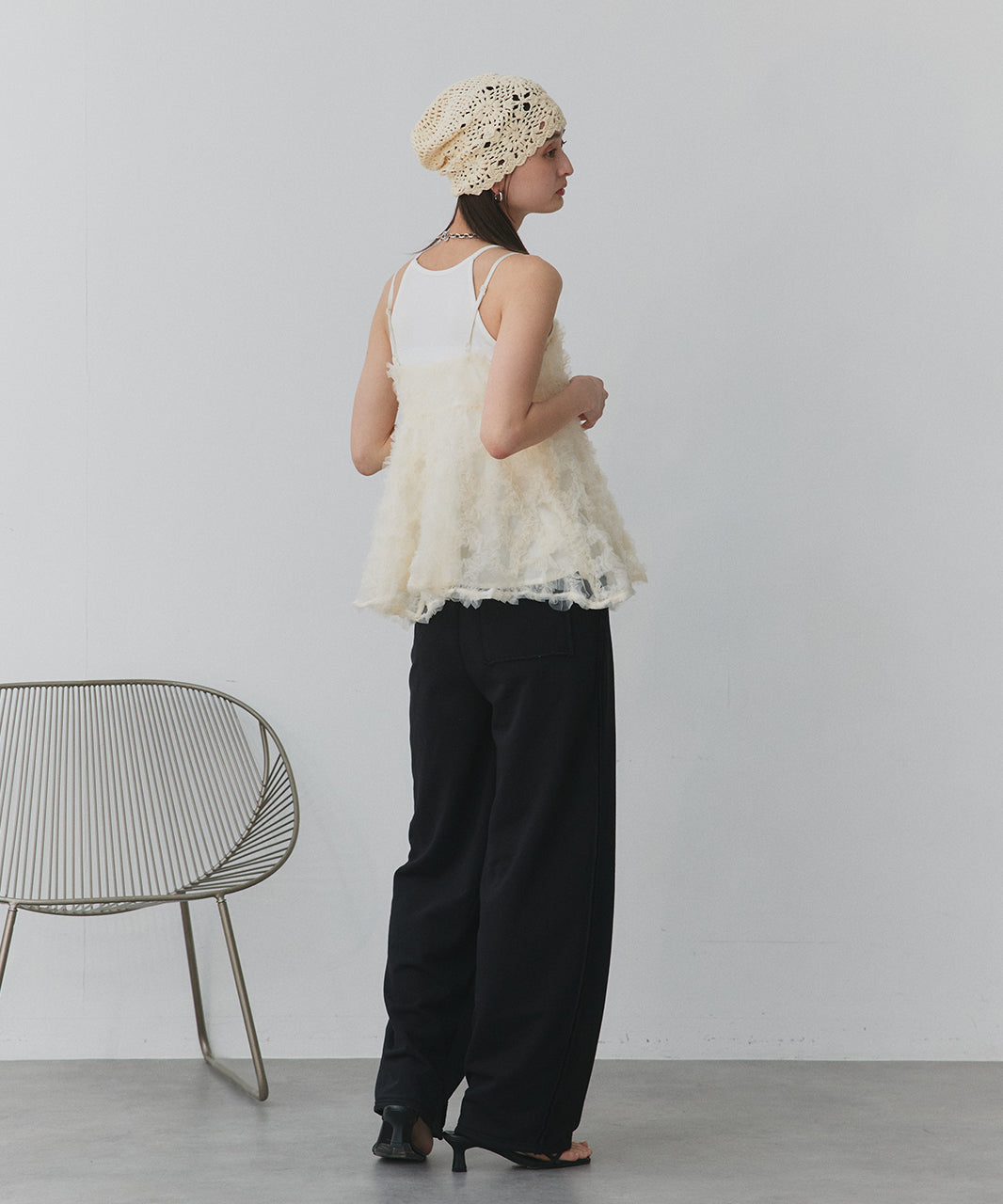 アドティエ ad thie ふわキャミ (ピンク) ピンクベージュ