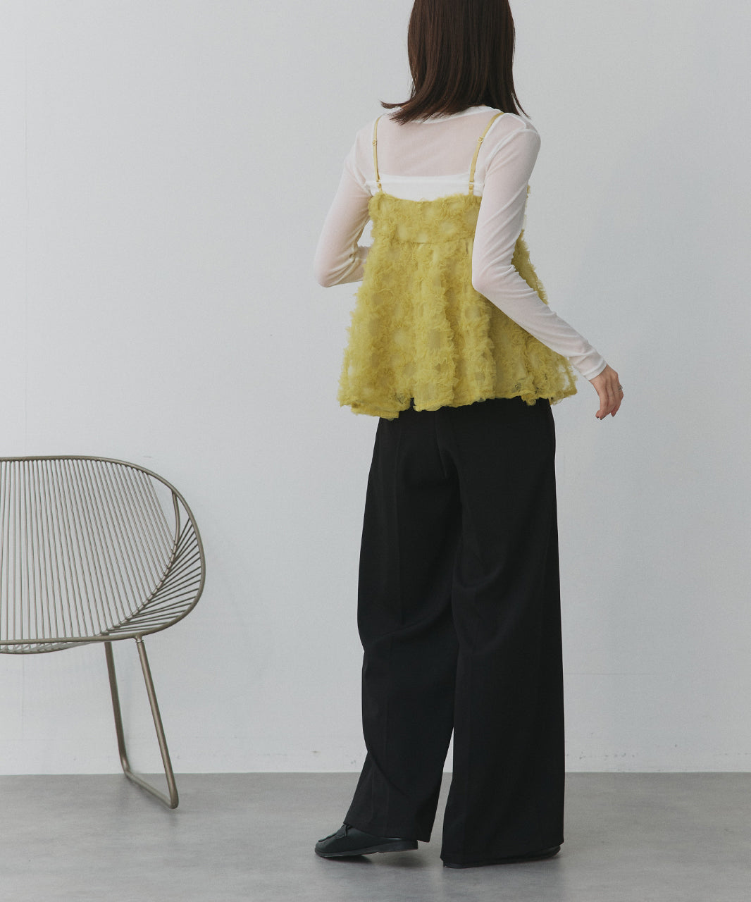 アドティエ ad thie ふわキャミ (ピンク) ピンクベージュ