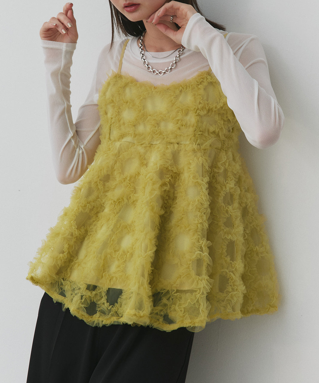 アドティエ ad thie ふわキャミ (ピンク) ピンクベージュ