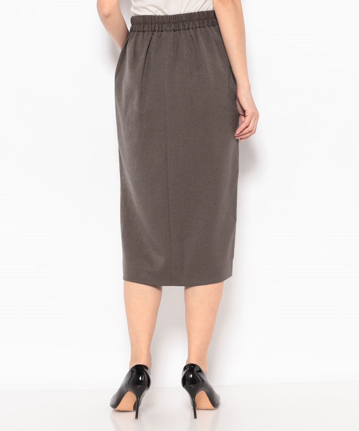 ルクールブラン le.coeur blanc 【le.coeur blanc/ルクールブラン】ウールライクイージータイトスカート (D/ブラウン) D/ブラウン