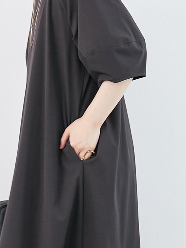 ルクールブラン le.coeur blanc ナイロンストレッチ2WAYワンピース (カーキ) カーキ