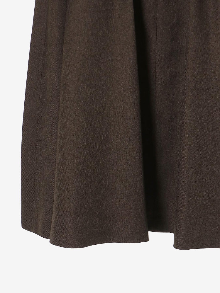 ルクールブラン le.coeur blanc ハイウエストフレアロングスカート (グレー) グレー