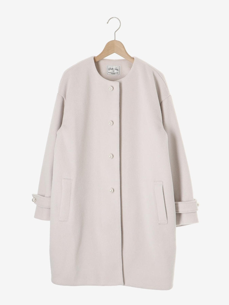 le.coeur blanc Perle Peche パールツキコート