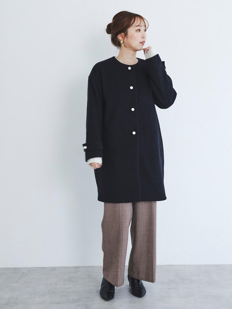 le.coeur blanc Perle Peche パールツキコート