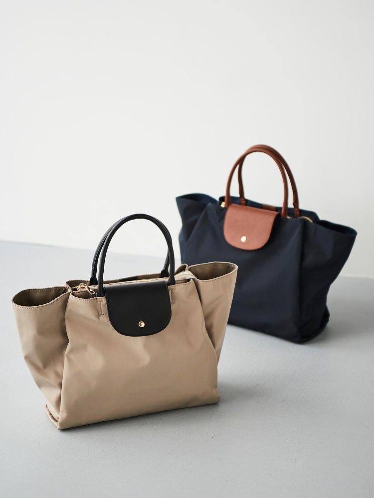 ルクールブラン le.coeur blanc フラップツキトート (ネイビー) ネイビー