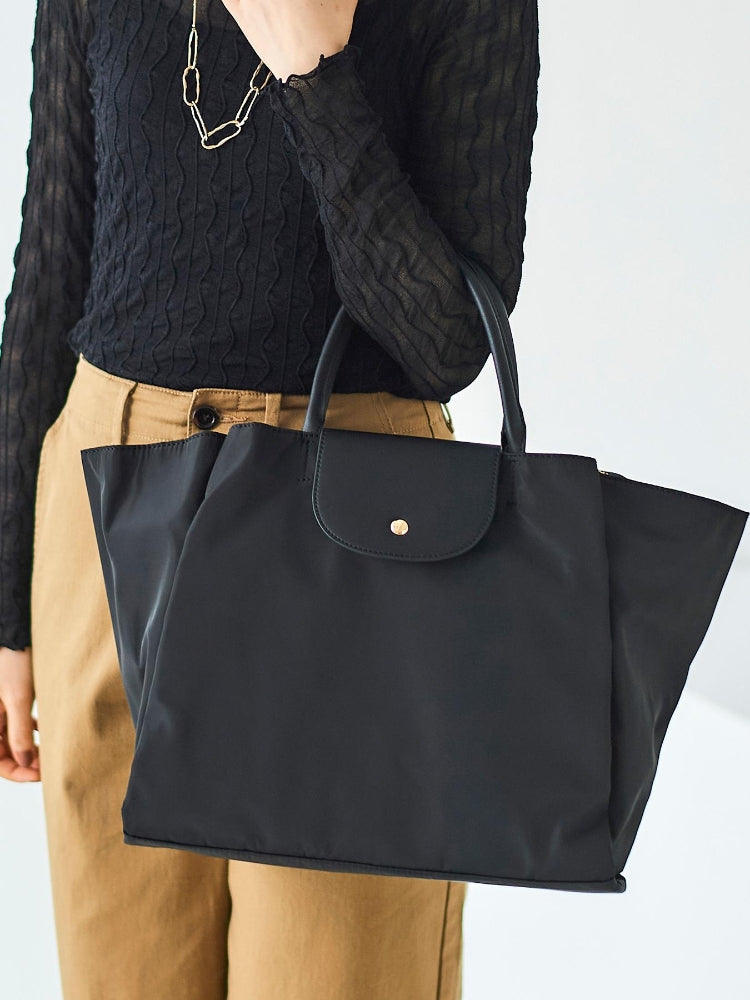 ルクールブラン le.coeur blanc フラップツキトート (ネイビー) ネイビー