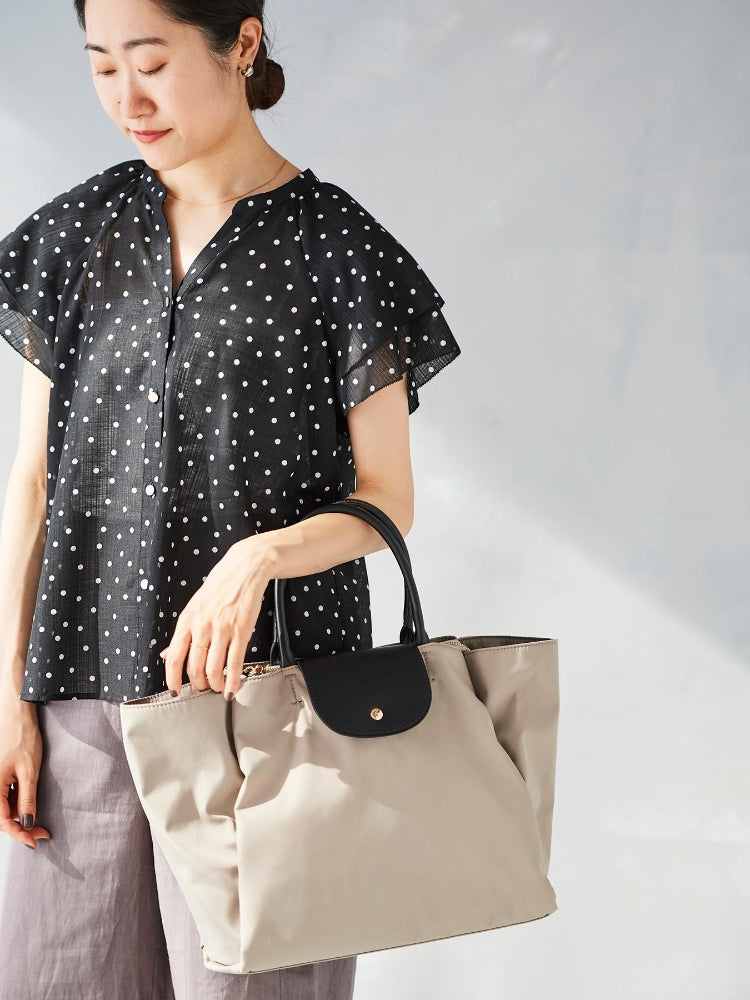 ルクールブラン le.coeur blanc フラップツキトート (ネイビー) ネイビー