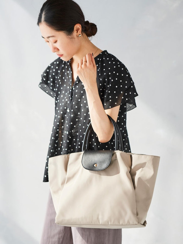 ルクールブラン le.coeur blanc フラップツキトート (ネイビー) ネイビー