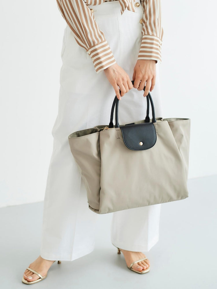 ルクールブラン le.coeur blanc フラップツキトート (ネイビー) ネイビー