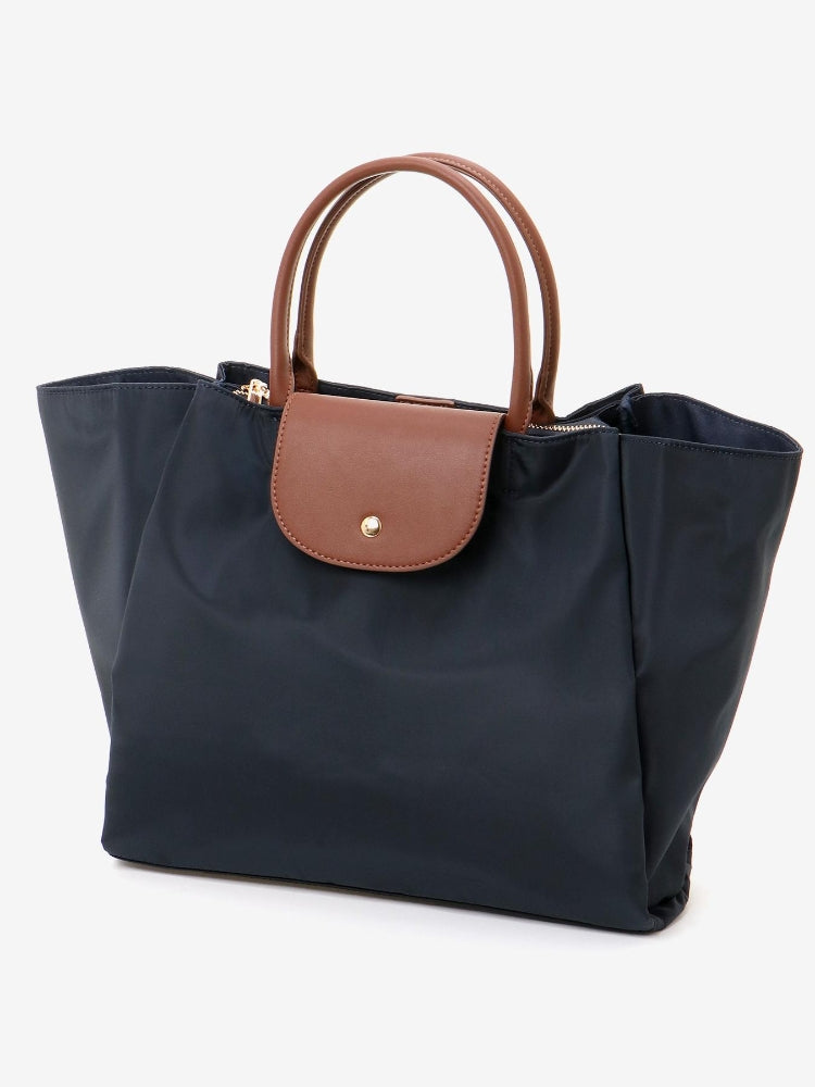 ルクールブラン le.coeur blanc フラップツキトート (ネイビー) ネイビー