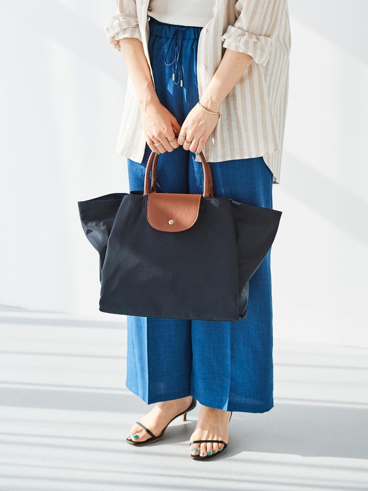 ルクールブラン le.coeur blanc フラップツキトート (ネイビー) ネイビー