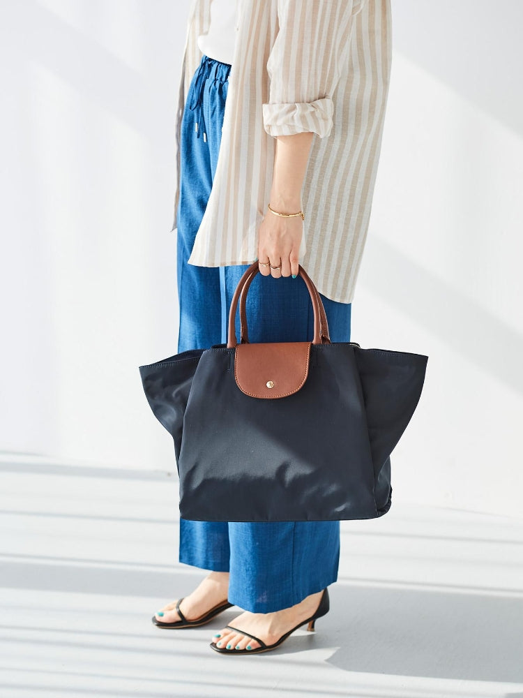 ルクールブラン le.coeur blanc フラップツキトート (ネイビー) ネイビー