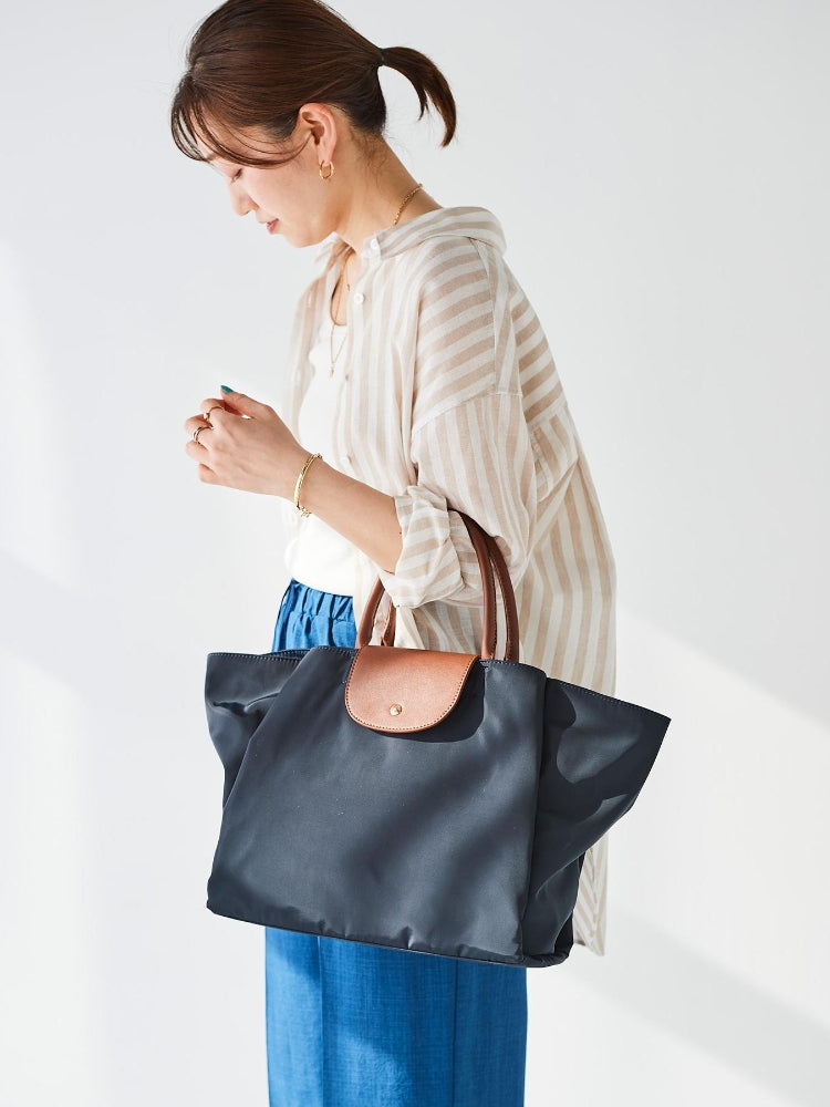 ルクールブラン le.coeur blanc フラップツキトート (ネイビー) ネイビー