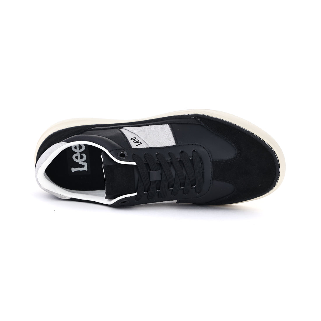 リー Lee メンズ スニーカー E86236 ローカット 厚底スニーカー 厚底 軽量 軽い カジュアルシューズ (ブラック) ブラック
