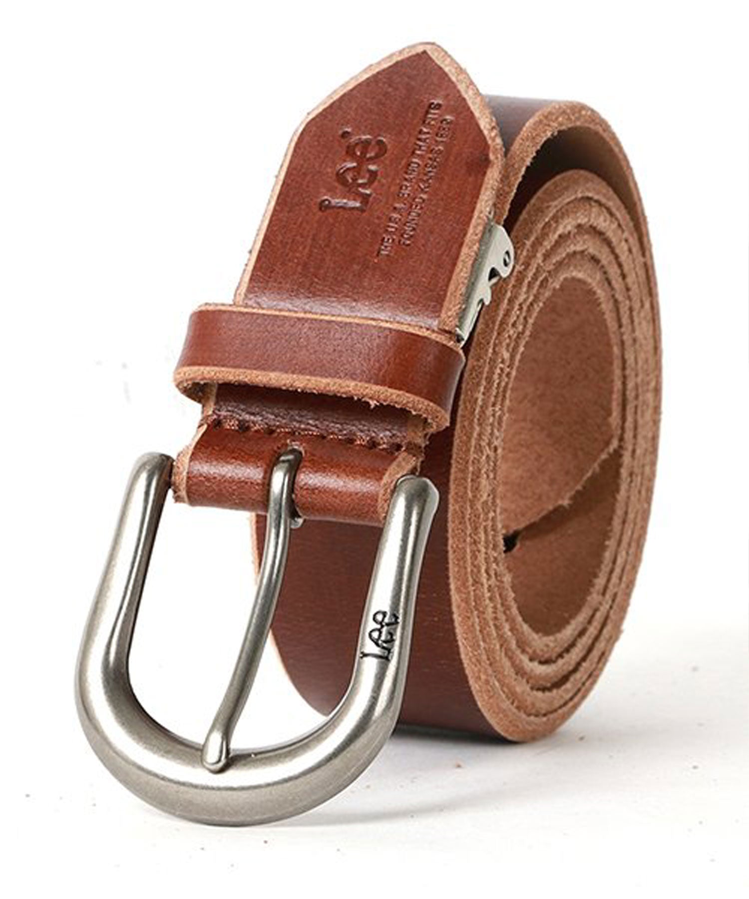 Lee Hand-Dyed Leather Belt 30mm Width / Men's Belt Genuine Leather Casual Denim Jeans American Casual Adult Leather