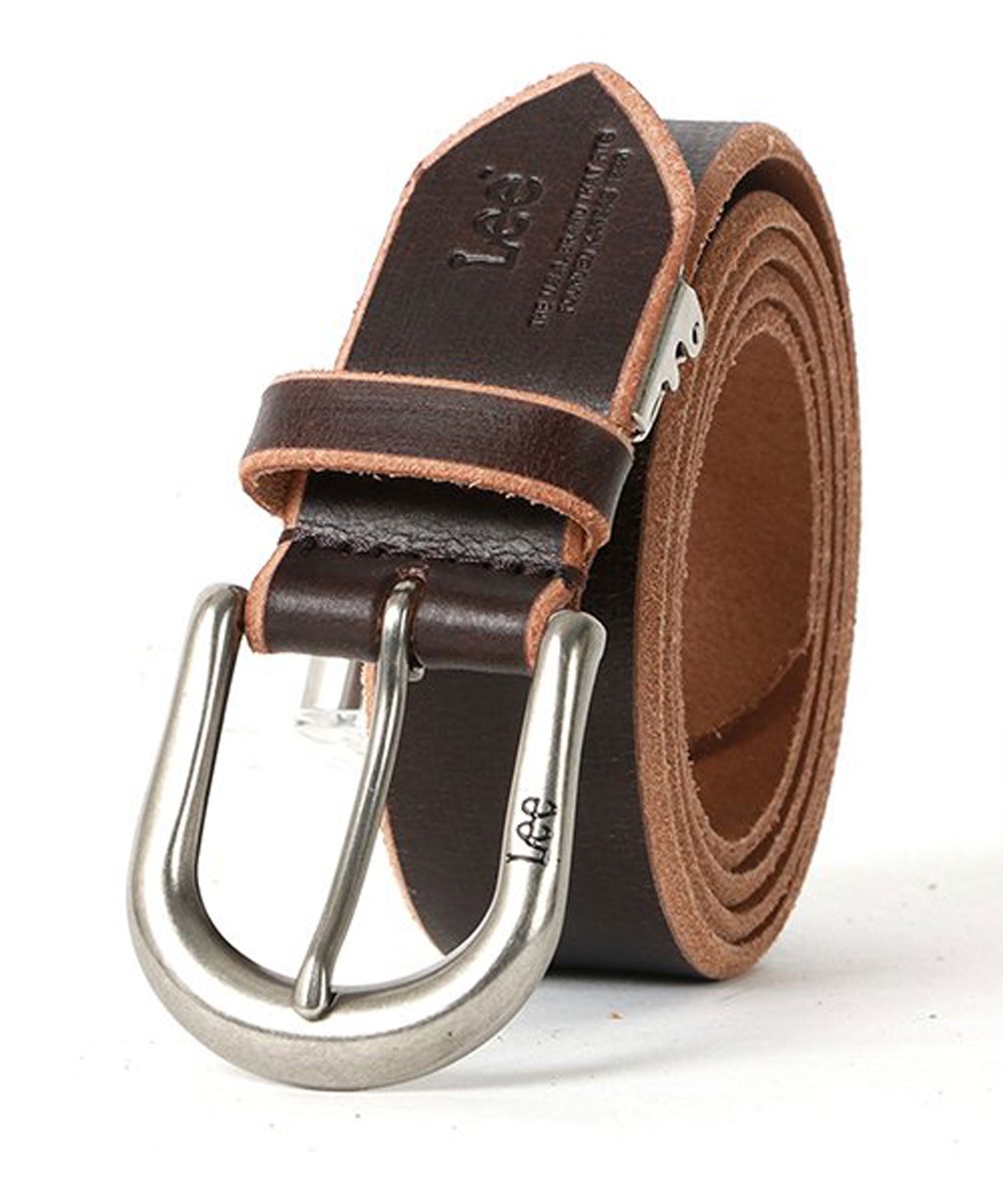Lee Hand-Dyed Leather Belt 30mm Width / Men's Belt Genuine Leather Casual Denim Jeans American Casual Adult Leather