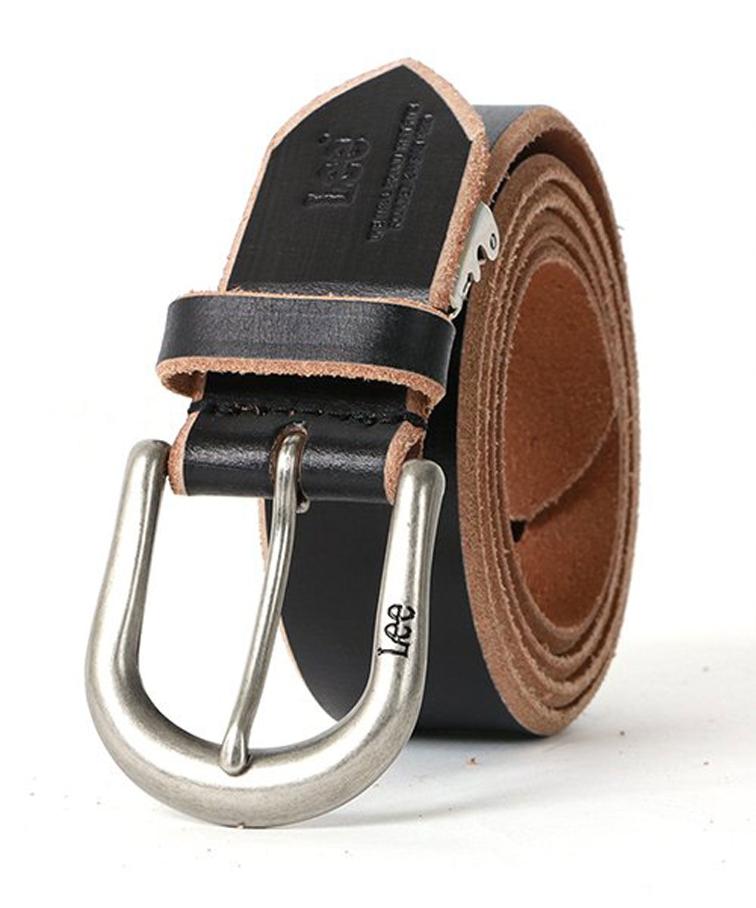 Lee Hand-Dyed Leather Belt 30mm Width / Men's Belt Genuine Leather Casual Denim Jeans American Casual Adult Leather