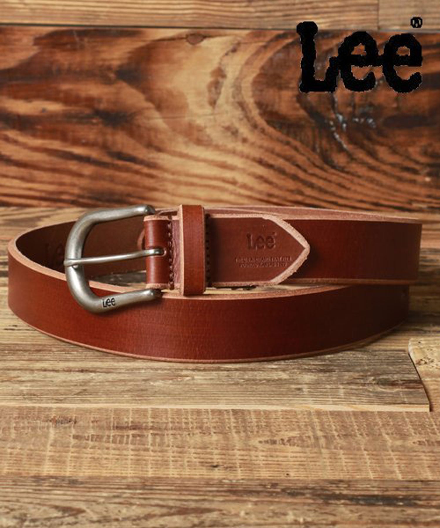 Lee Hand-Dyed Leather Belt 30mm Width / Men's Belt Genuine Leather Casual Denim Jeans American Casual Adult Leather