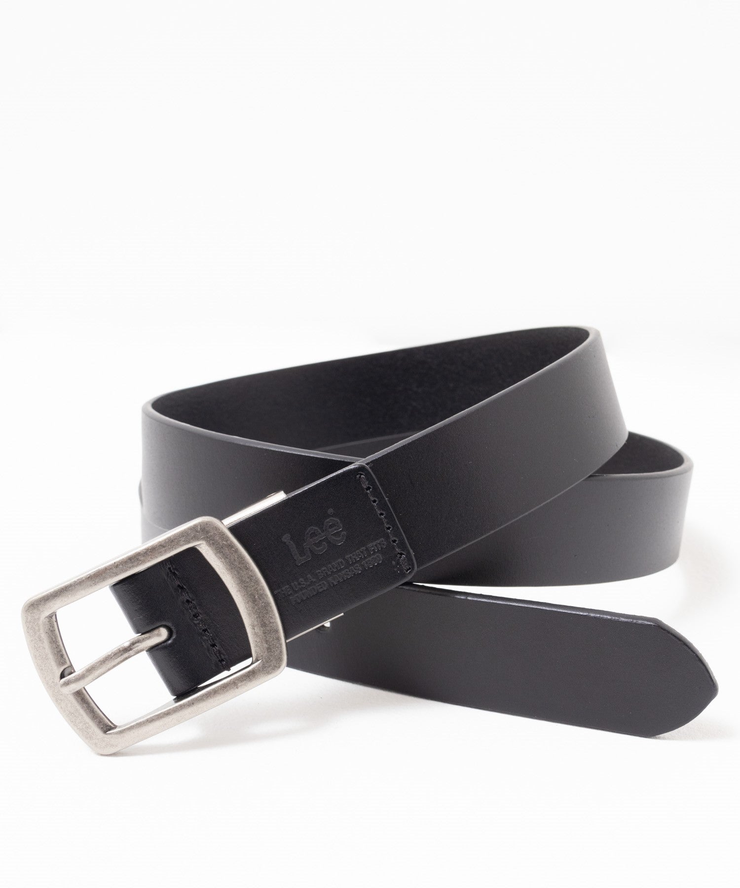 リー Lee 30mmナローレザーベルト (ブラック) ブラック