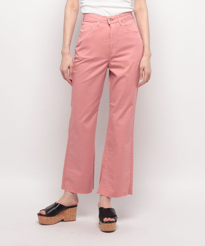 リー Lee #JEGGINGS COLOR SLIT FLARE 66,ピンク