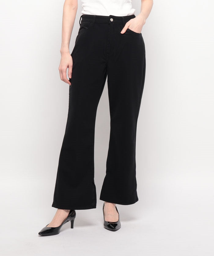 リー Lee #JEGGINGS SLIT FLARE C401,ブラック