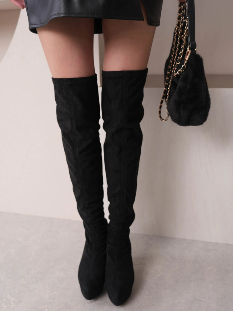 リップサービス LIP SERVICE サイドラインニーハイブーツ