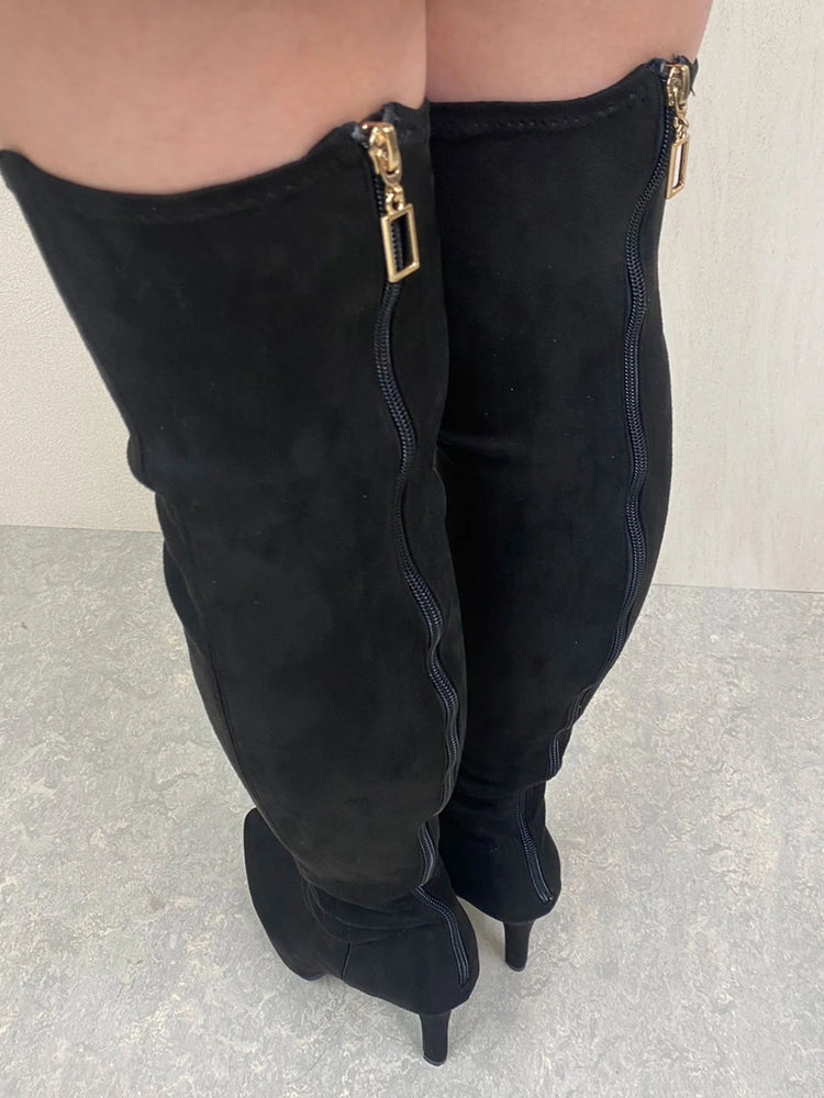 リップサービス LIP SERVICE サイドラインニーハイブーツ