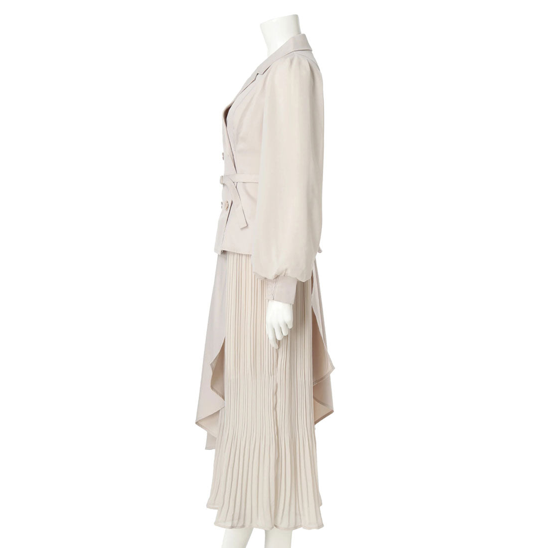 リップサービス LIP SERVICE ジャケットプリーツロングワンピース