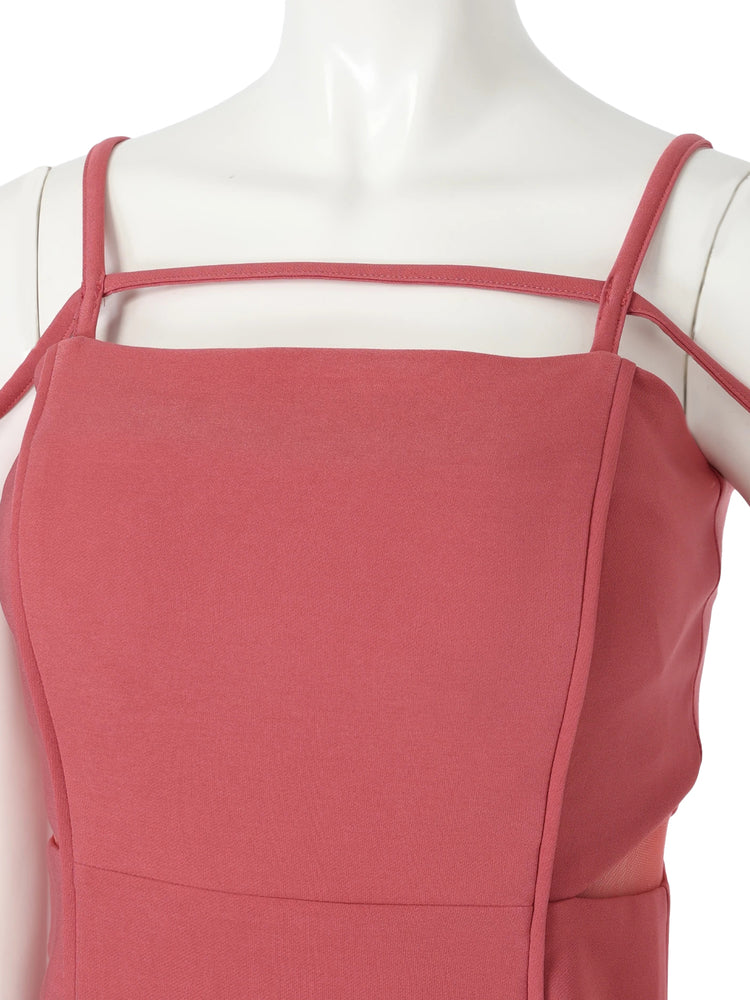 リップサービス LIP SERVICE サイドシアーマーメイドキャミワンピース (ローズ) ローズ