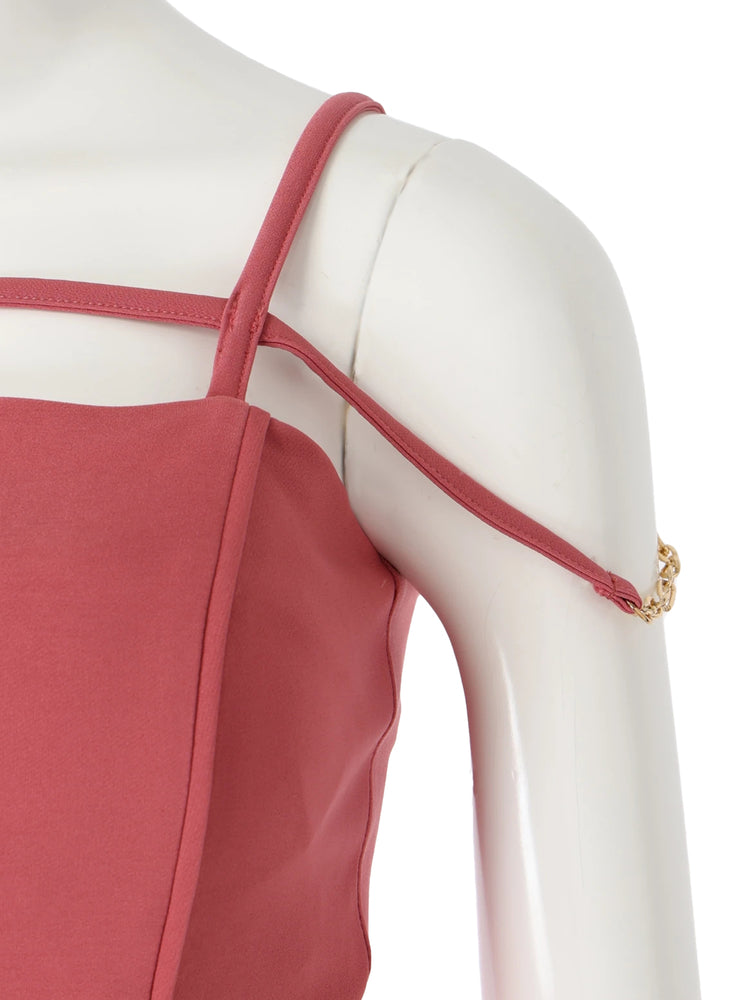 リップサービス LIP SERVICE サイドシアーマーメイドキャミワンピース (ローズ) ローズ