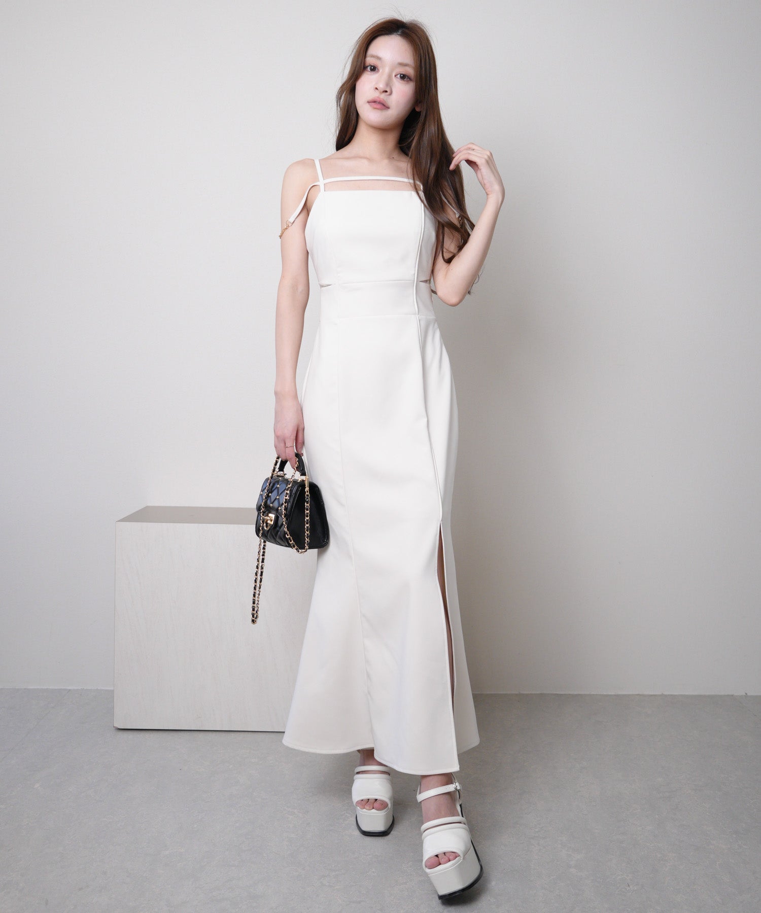 リップサービス LIP SERVICE サイドシアーマーメイドキャミワンピース (アイボリー) アイボリー