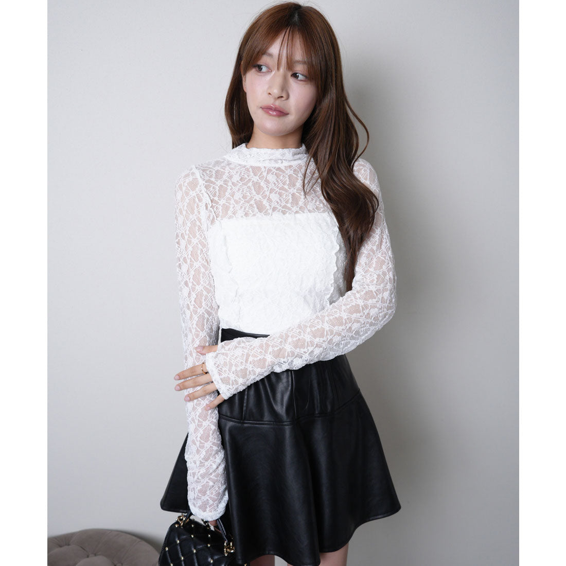 リップサービス LIP SERVICE 2wayチョーカーシアートップス (ホワイト) ホワイト