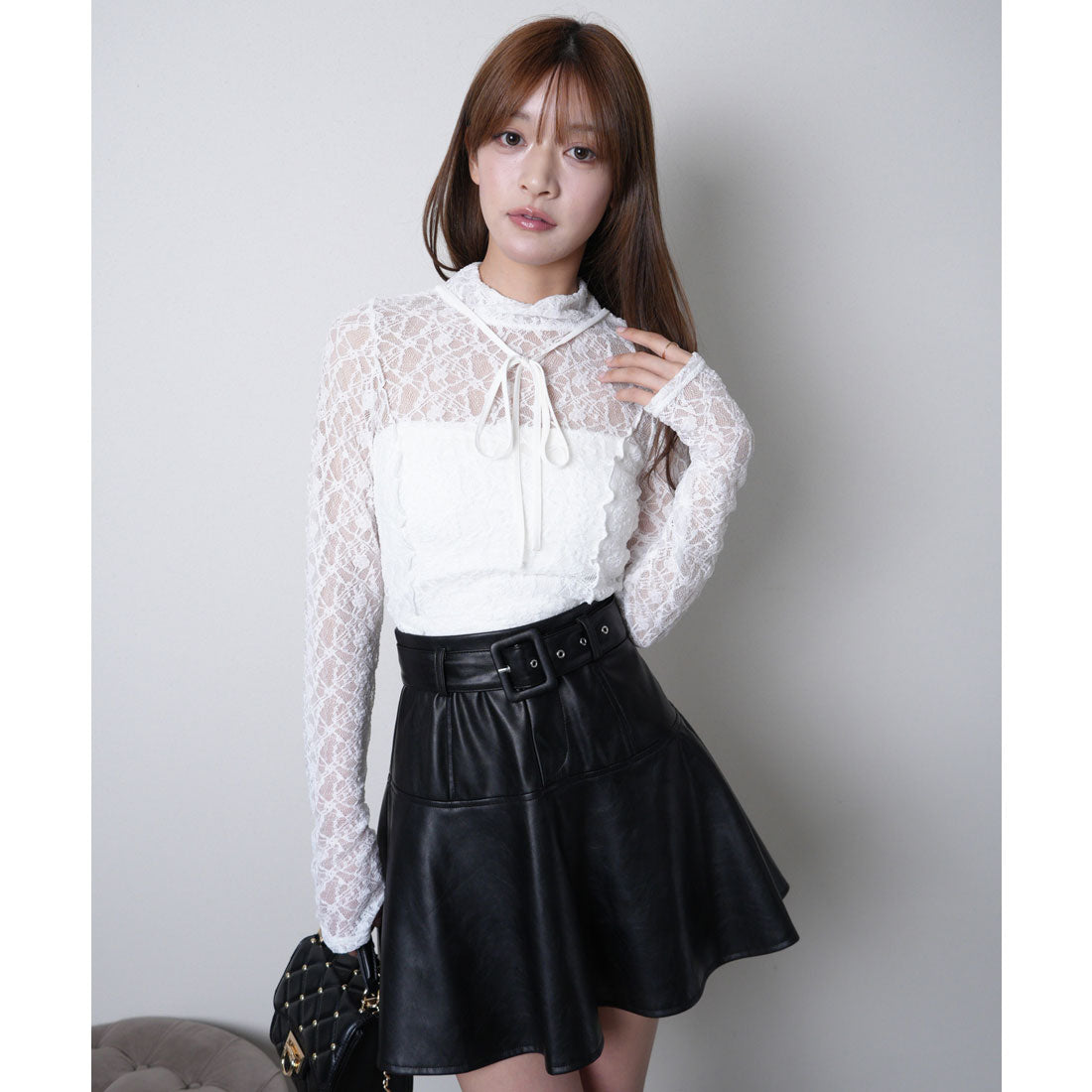 リップサービス LIP SERVICE 2wayチョーカーシアートップス (ホワイト) ホワイト