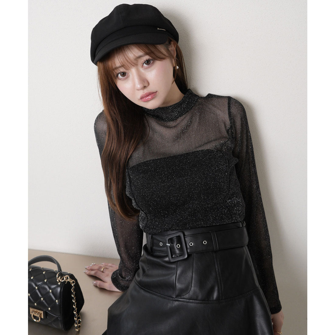 リップサービス LIP SERVICE 2wayチョーカーシアートップス (ブラック) ブラック